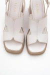 Forever & Always Shoes Zennia Leather Platform Sandal