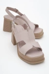 Forever & Always Shoes Zennia Leather Platform Sandal