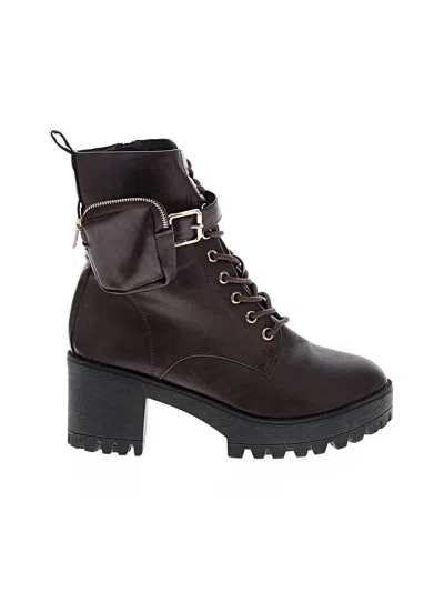 Pre-owned Forever Boots In Brown