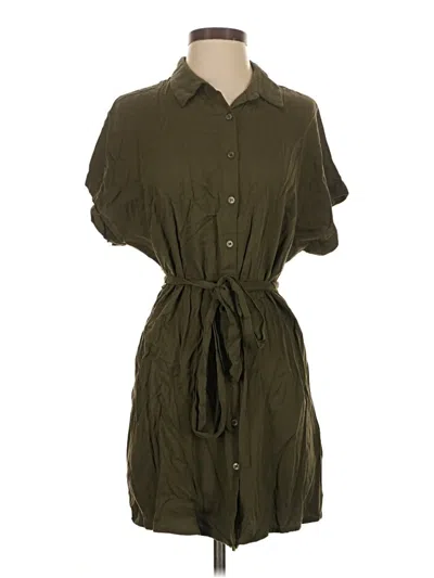Pre-owned Forever Casual Dress In Green