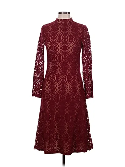 Pre-owned Forever Cocktail Dress In Burgundy