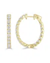Forever Creations Signature Collection 14k 1.42 Ct. Tw. Diamond Hoops