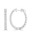 Forever Creations Signature Collection 14k 1.42 Ct. Tw. Diamond Hoops