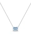 Forever Creations Signature Collection 14k 1.48 Ct. Tw. Diamond & Aquamarine Necklace