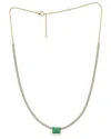 Forever Creations Signature Collection 14k 3.30 Ct. Tw. Diamond & Emerald Necklace