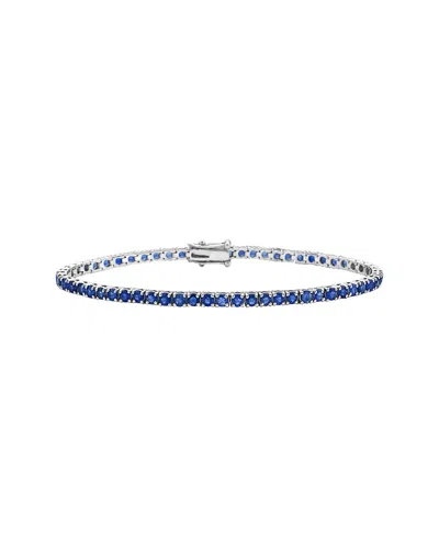 Forever Creations Signature Collection 14k 5.40 Ct. Tw. Diamond & Sapphire Bracelet