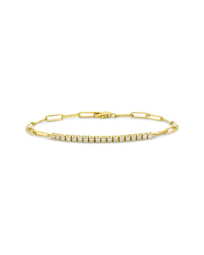 Forever Creations Signature Forever Creations 14k 0.60 Ct. Tw. Diamond Paperclip Bracelet