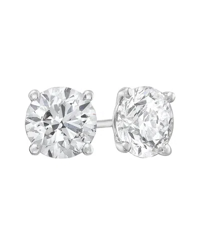 Forever Creations Signature Forever Creations 14k 1.00 Ct. Tw. Lab Grown Diamond Studs In Metallic