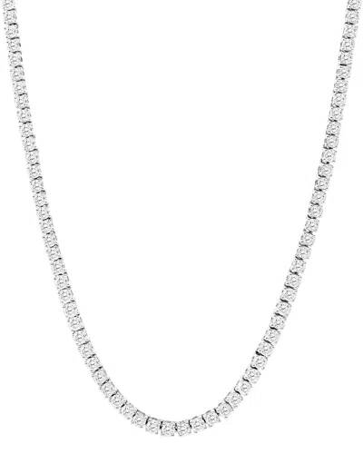 Forever Creations Signature Forever Creations 14k 12.00 Ct. Tw. Lab Grown Diamond Tennis Necklace In Metallic