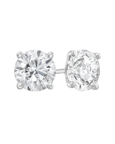 Forever Creations Signature Forever Creations 14k 1.50 Ct. Tw. Lab Grown Diamond Studs In Metallic