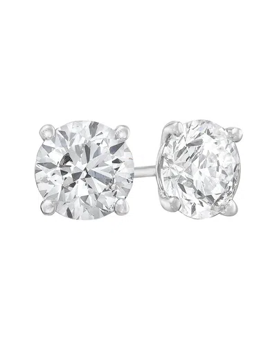 Forever Creations Signature Forever Creations 14k 2.00 Ct. Tw. Lab Grown Diamond Studs In Metallic