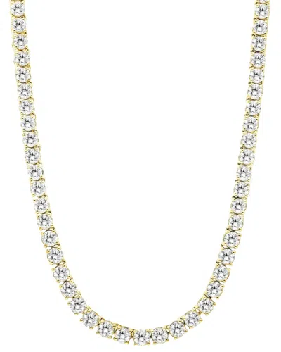 Forever Creations Signature Forever Creations 14k 20.00 Ct. Tw. Lab Grown Diamond Tennis Necklace In Gold