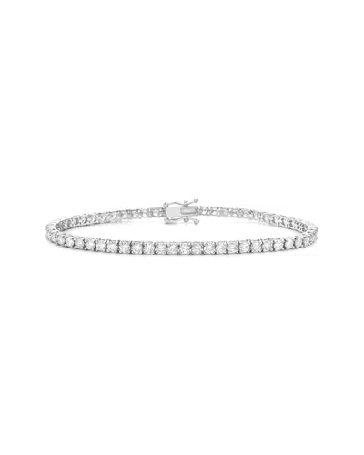 Forever Creations Signature Forever Creations 14k 21.00 Ct. Tw. Lab Grown Diamond Tennis Bracelet In Metallic