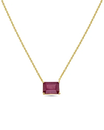 FOREVER CREATIONS SIGNATURE FOREVER CREATIONS 14K 2.50 CT. TW. RUBY NECKLACE