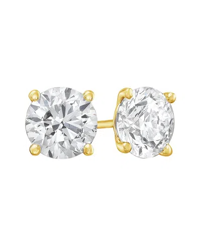 Forever Creations Signature Forever Creations 14k 3.00 Ct. Tw. Lab Grown Diamond Studs In Gold