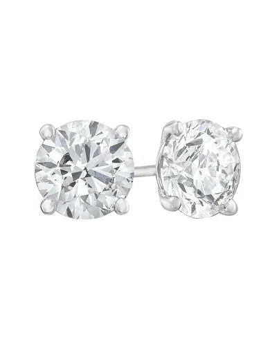 Forever Creations Signature Forever Creations 14k 3.00 Ct. Tw. Lab Grown Diamond Studs In Metallic