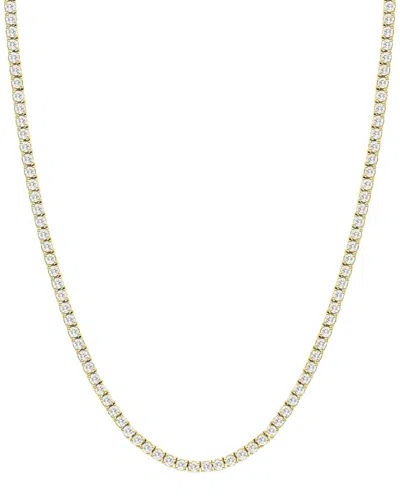 Forever Creations Signature Forever Creations 14k 7.00 Ct. Tw. Lab Grown Diamond Tennis Necklace In Gold
