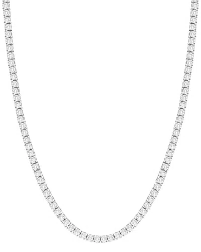 Forever Creations Signature Forever Creations 14k 8.00 Ct. Tw. Lab Grown Diamond Tennis Necklace In Metallic