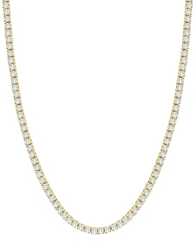 Forever Creations Signature Forever Creations 14k 8.00 Ct. Tw. Lab Grown Diamond Tennis Necklace In Gold