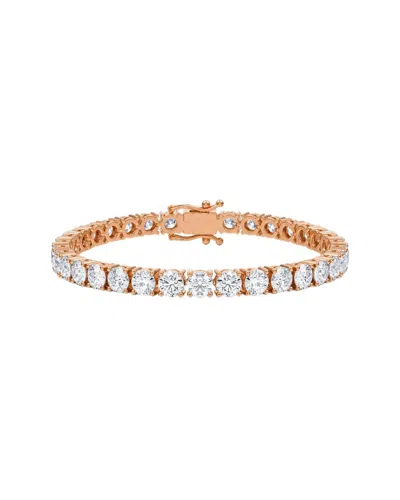 Forever Creations Signature Forever Creations 14k Rose Gold 10.00 Ct. Tw. Lab Grown Diamond Tennis Bracelet