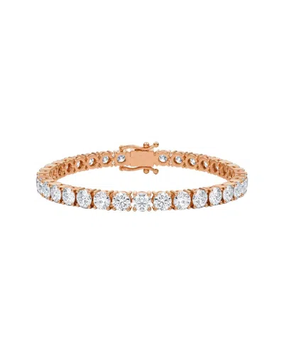 Forever Creations Signature Forever Creations 14k Rose Gold 12.00 Ct. Tw. Lab Grown Diamond Tennis Bracelet