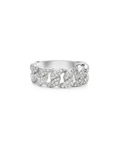 Forever Creations Usa Inc. Forever Creations 14k 0.75 Ct. Tw. Diamond Half-eternity Ring In Metallic