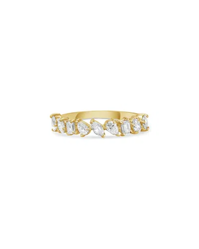 Forever Creations Usa Inc. Forever Creations 14k 0.76 Ct. Tw. Diamond Half-eternity Ring In Gold