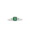 Forever Creations Usa Inc. Forever Creations 14k 0.80 Ct. Tw. Diamond & Emerald Ring
