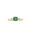 Forever Creations Usa Inc. Forever Creations 14k 0.80 Ct. Tw. Diamond & Emerald Ring