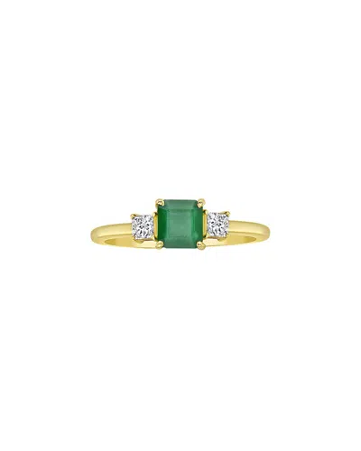 Forever Creations Usa Inc. Forever Creations 14k 0.80 Ct. Tw. Diamond & Emerald Ring
