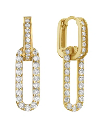 Forever Creations Usa Inc. Forever Creations 14k 1.00 Ct. Tw. Diamond Hoops In Gold