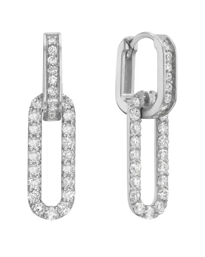 Forever Creations Usa Inc. Forever Creations 14k 1.00 Ct. Tw. Diamond Hoops In Gray