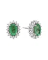 Forever Creations Usa Inc. Forever Creations 14k 1.10 Ct. Tw. Diamond & Emerald Earrings