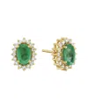 Forever Creations Usa Inc. Forever Creations 14k 1.10 Ct. Tw. Diamond & Emerald Earrings