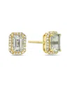 Forever Creations Usa Inc. Forever Creations 14k 1.23 Ct. Tw. Diamond & Aquamarine Halo Earrings