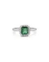 Forever Creations Usa Inc. Forever Creations 14k 1.30 Ct. Tw. Diamond & Aquamarine Halo Ring
