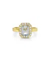 Forever Creations Usa Inc. Forever Creations 14k 1.59 Ct. Tw. Diamond & Aquamarine Halo Ring