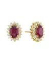Forever Creations Usa Inc. Forever Creations 14k 1.70 Ct. Tw. Diamond & Ruby Earrings
