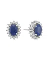 Forever Creations Usa Inc. Forever Creations 14k 1.70 Ct. Tw. Diamond & Sapphire Earrings