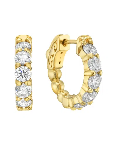 Forever Creations Usa Inc. Forever Creations 14k 1.75 Ct. Tw. Diamond Hoops In Gold