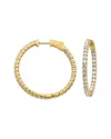 Forever Creations Usa Inc. Forever Creations 14k 2.00 Ct. Tw. Diamond Inside-outside Hoops