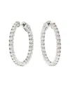 Forever Creations Usa Inc. Forever Creations 14k 2.00 Ct. Tw. Diamond Inside-outside Hoops