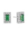 Forever Creations Usa Inc. Forever Creations 14k 2.06 Ct. Tw. Diamond & Emerald Earrings In Gold