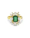 Forever Creations Usa Inc. Forever Creations 14k 2.87 Ct. Tw. Diamond & Emerald Ring