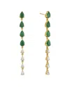 Forever Creations Usa Inc. Forever Creations 14k 3.10 Ct. Tw. Diamond & Emerald Earrings