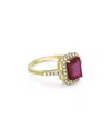 Forever Creations Usa Inc. Forever Creations 14k 3.10 Ct. Tw. Diamond & Ruby Halo Ring