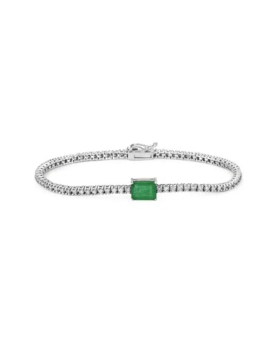 Forever Creations Usa Inc. Forever Creations 14k 4.85 Ct. Tw. Diamond & Emerald Bracelet