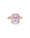 Forever Creations Usa Inc. Forever Creations 14k Rose Gold 2.17 Ct. Tw. Diamond & Morganite Halo Ring