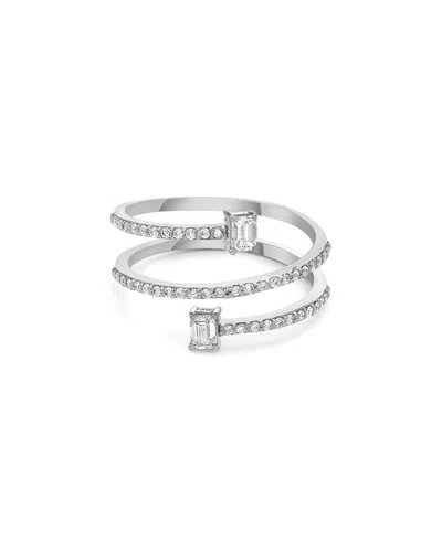 Forever Creations Usa Inc. Forever Creations 18k 0.52 Ct. Tw. Diamond Wrap Ring In Metallic