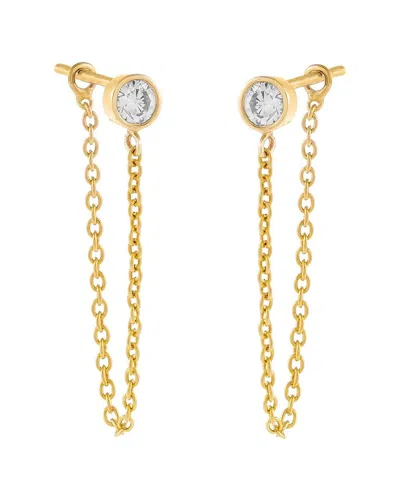 FOREVER CREATIONS USA INC. FOREVER CREATIONS SIGNATURE COLLECTION 14K 0.22 CT. TW. DIAMOND CHAIN STUDS